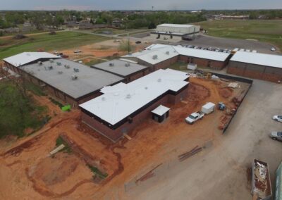 Metal Roof Contractors Oklahoma Blanchard Middle School Saferoom And Classroom Addition 002