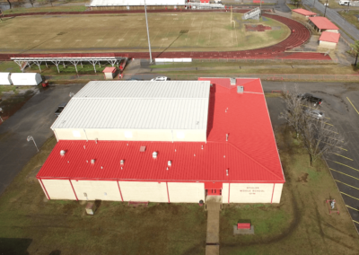 Metal Roof Contractors Oklahoma Stigler Middle School Gymnasium 002